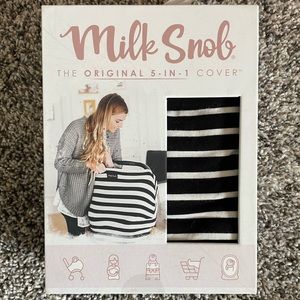 Milk Snob Nursing / Car Seat Cover, Black & White Stripe